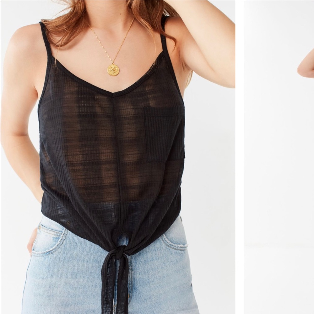 Free UO Quinn tie-front cami